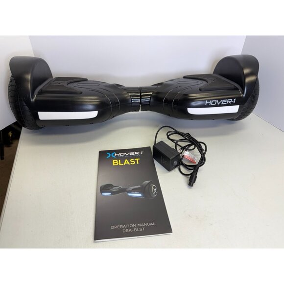 Hover-1 Blast Electric Hover board LED Wheels LED Sensor Black 7 Mph Tested Work - Picture 1 of 13